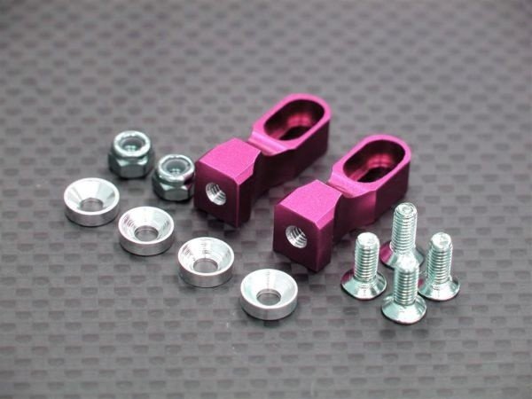 Алюминиевое крепление сервомашинки для TT01, TT01E цвет - розовый - GPM-TT024-P