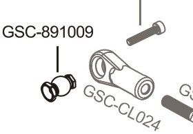 Наконечник рулевого стержня Steering Ball Stud, 8.8mm(2) - GSC-891009