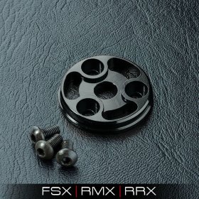 RMX Alum. spur gear cover (black) - MST-210461BK