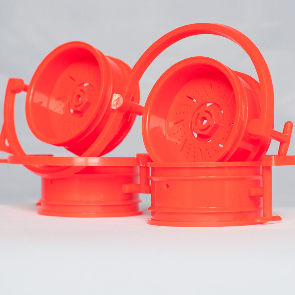 Колеса к радиоуправляемым машинам Комплект дисков (4шт.), оранжевые